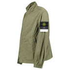 Stone Island Micro Twill Stand Collar Jacket in Military Green