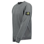 Stone Island Old Effect Crewneck Sweatshirt Charcoal Grey