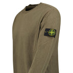 Stone Island Old Effect Crewneck Sweatshirt Military Green