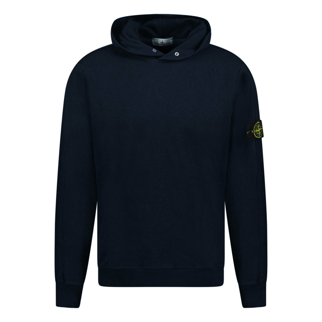Stone Island ‘Old’ Treatment Hooded Sweatshirt Navy