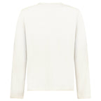 Stone Island Organic Cotton and Nylon Crewneck Jumper in Ivory