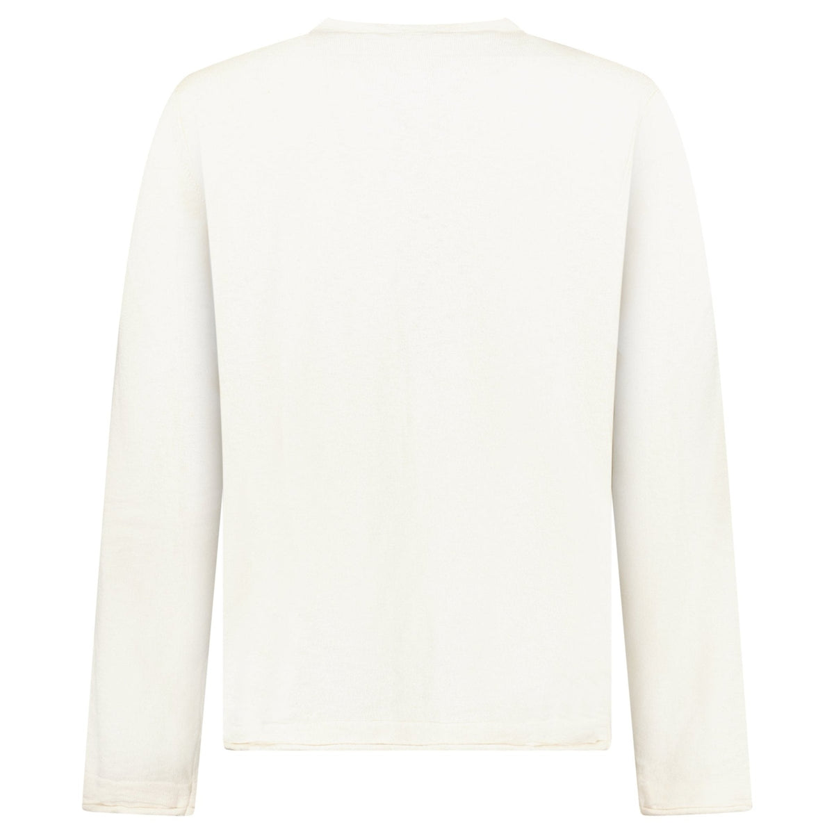 Stone Island Organic Cotton and Nylon Crewneck Jumper in Ivory