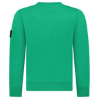 Stone Island Organic Cotton Fleece Crewneck Sweatshirt in Malachite Green