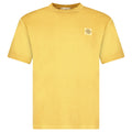 Stone Island Organic Cotton Jersey 'FISSATO' Effect T-Shirt in Mustard