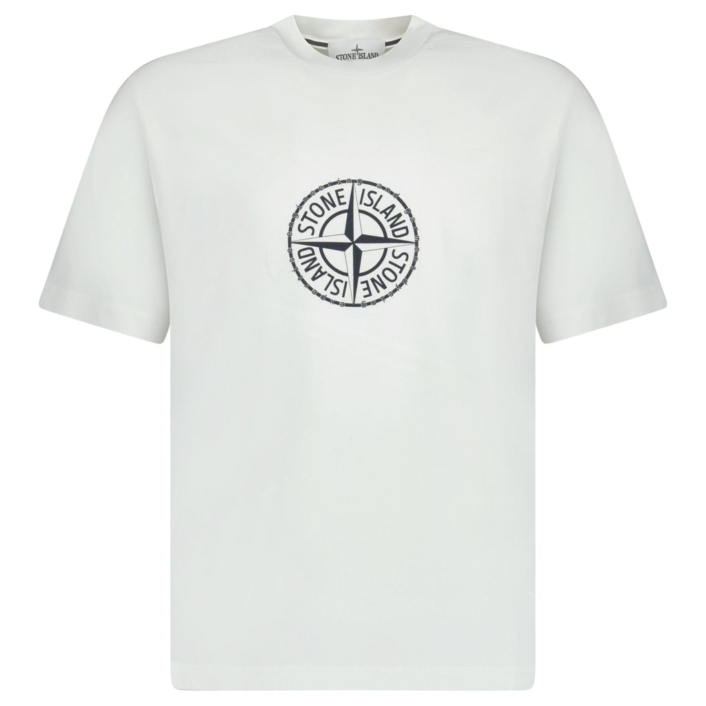 Stone Island Organic Cotton Jersey T-Shirt in White