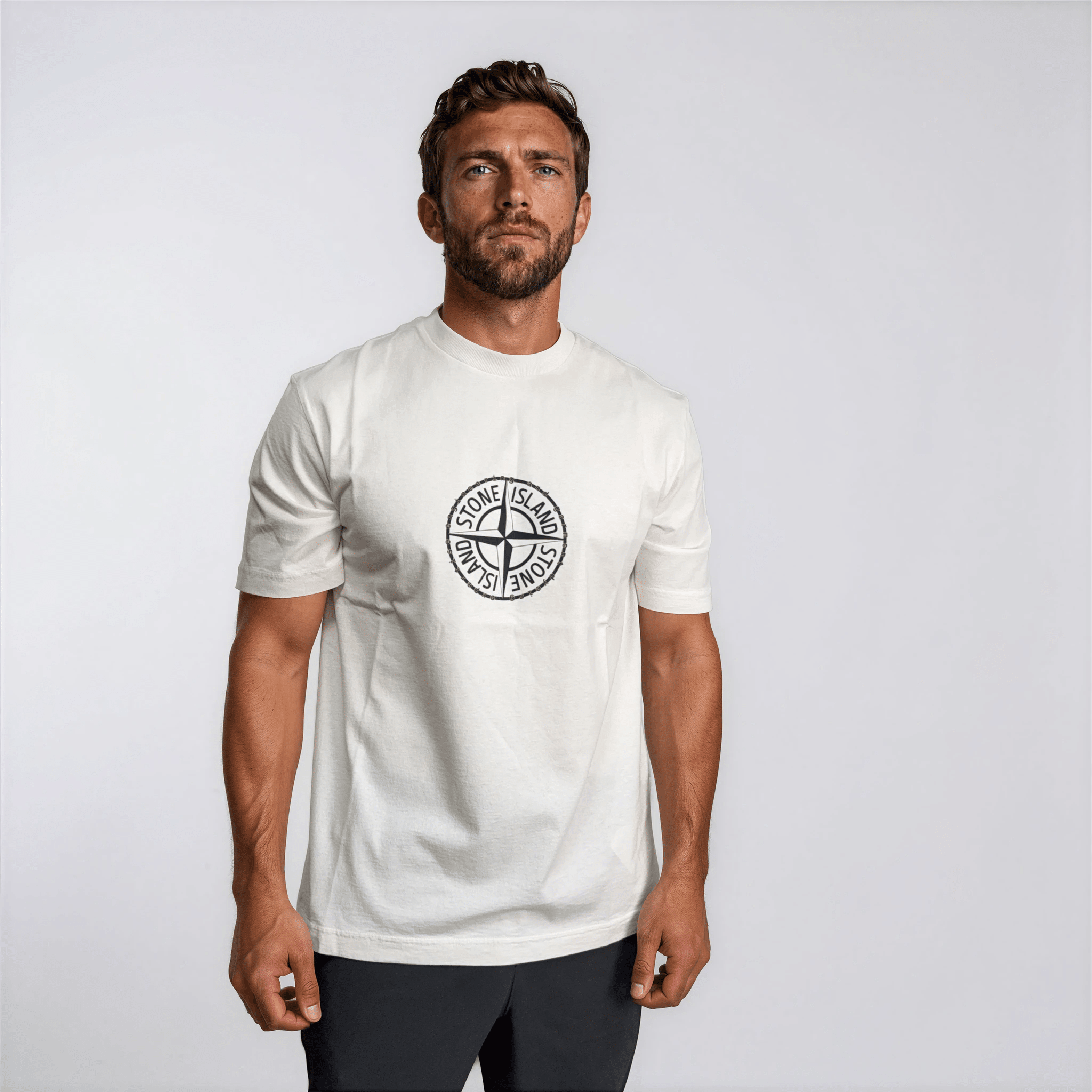 Stone Island Organic Cotton Jersey T-Shirt in White