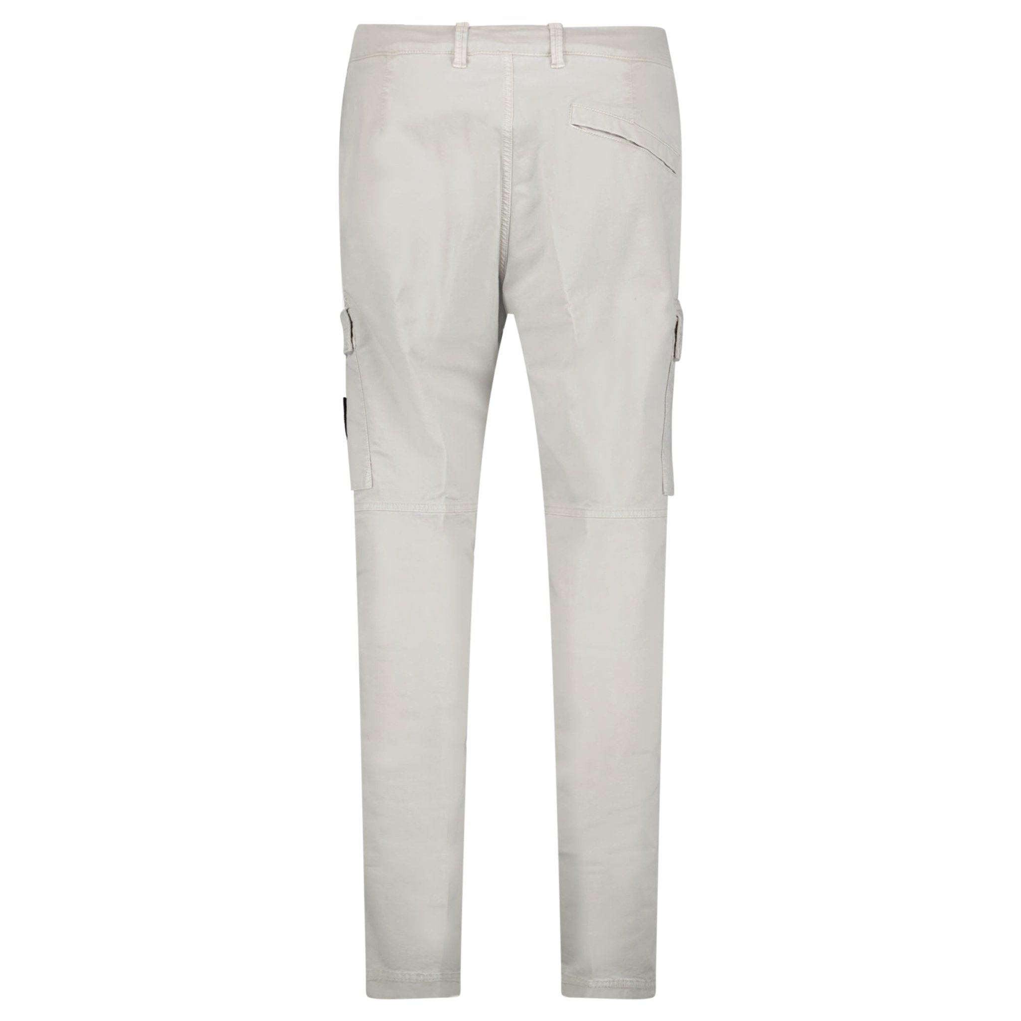 Stone Island Organic Cotton Stretch Broken Twill Old-Effect Pants in Grey