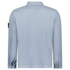 Stone Island Organic-Look Nylon Panama-TC Overshirt in Avio Blue