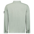 Stone Island Organic-Look Nylon Panama-TC Overshirt in Sage Green