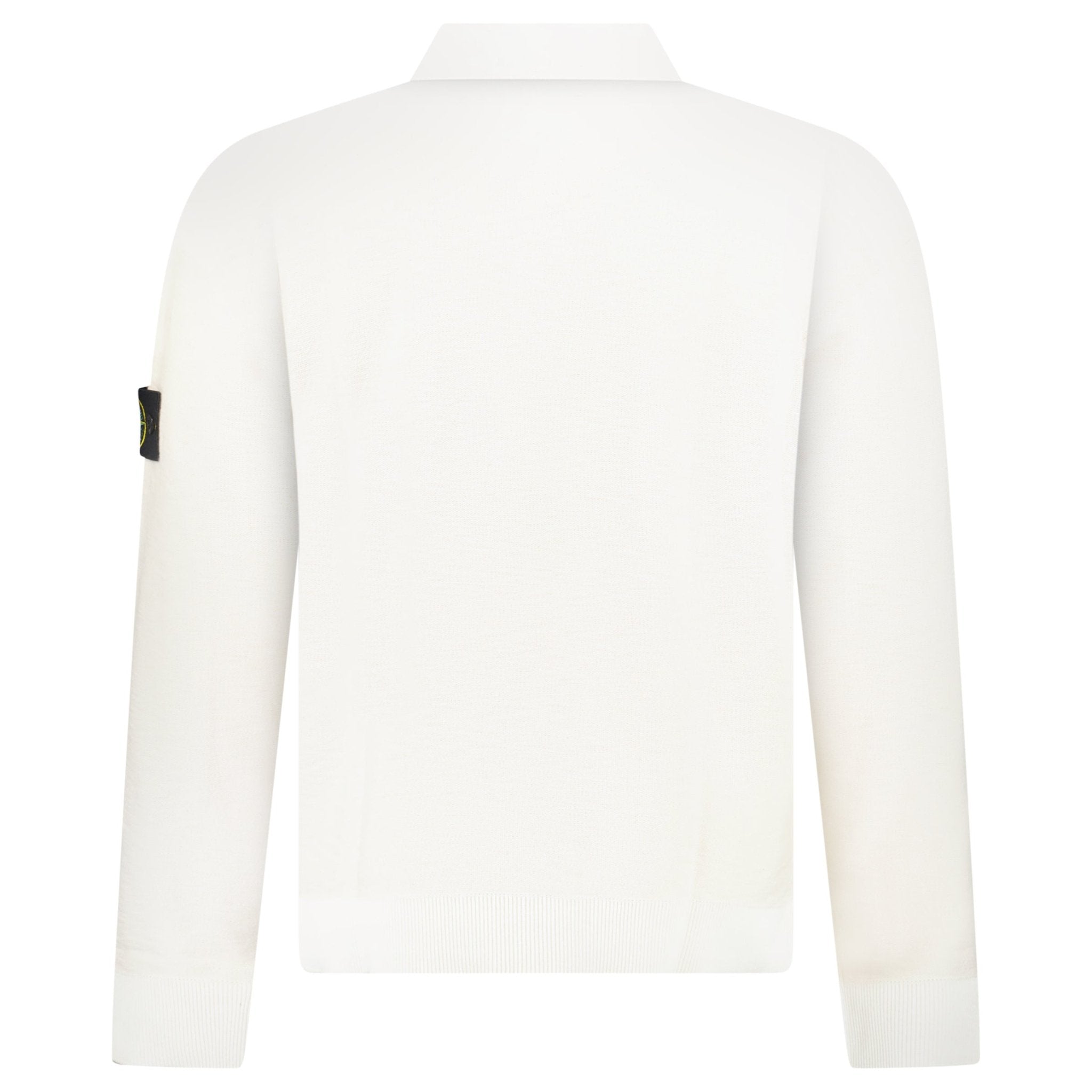 Stone Island Quarter Zip Knit Jumper in Ivory
