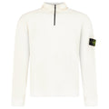 Stone Island Quarter Zip Knit Jumper in Ivory
