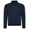 Stone Island Quarter Zip Knit Jumper in Navy