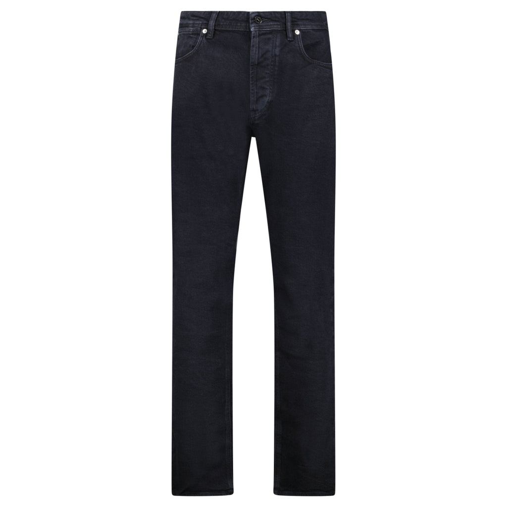 Stone Island Rinsed Buttoned Denim Slim Jeans in Black
