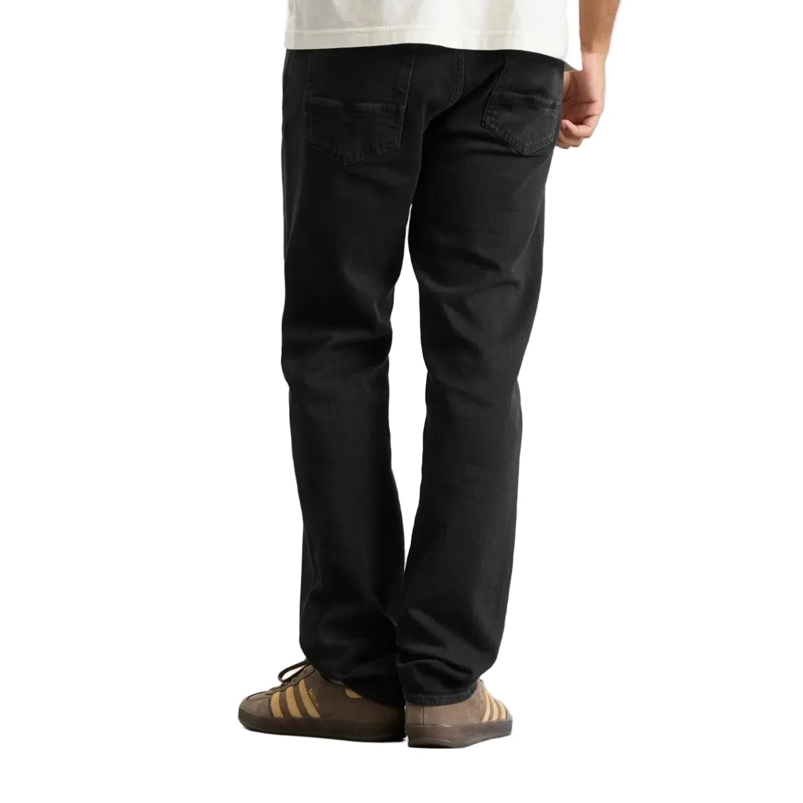 Stone Island Rinsed Buttoned Denim Slim Jeans in Black