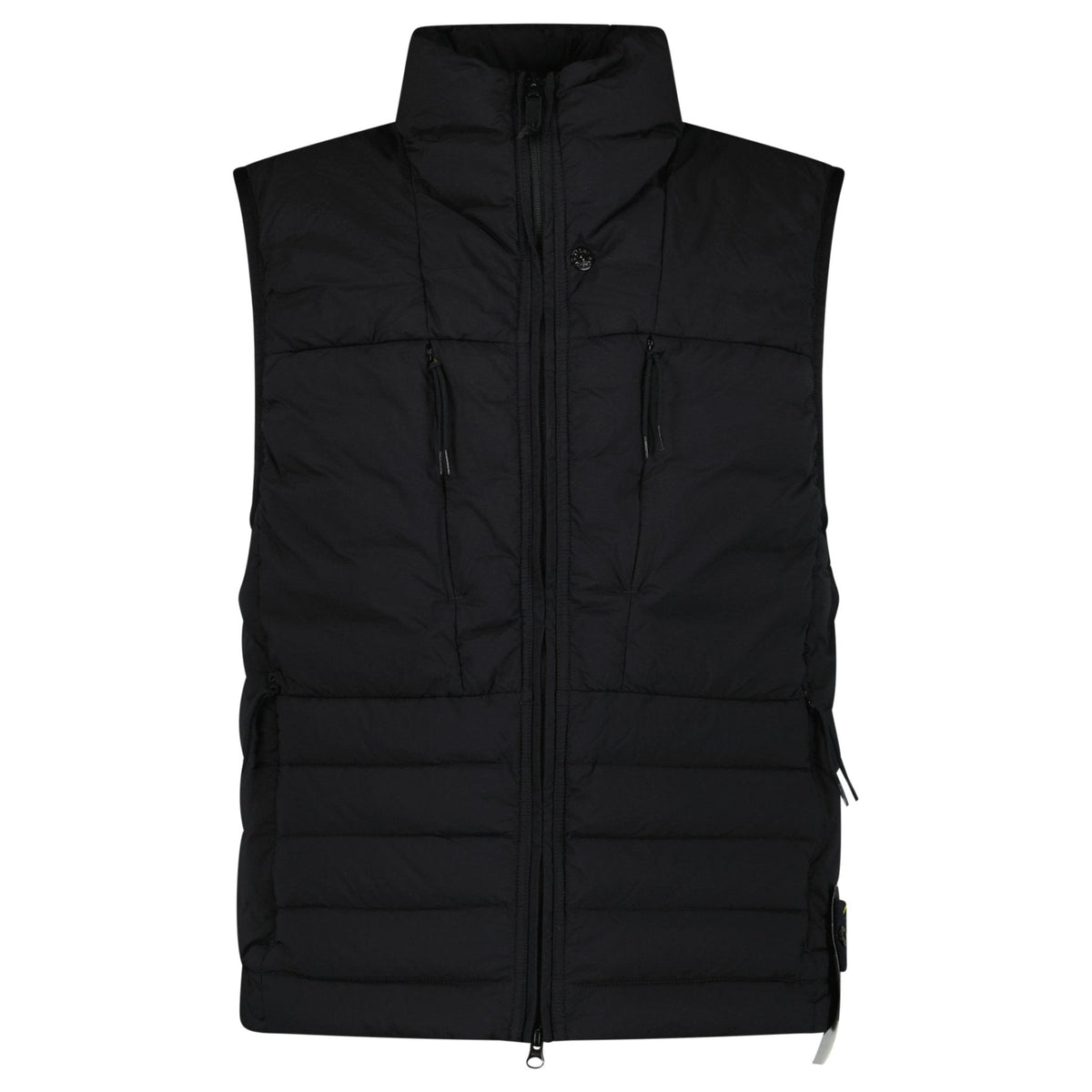 Stone Island Seamless Tunnel Nylon Down-TC Vest in Black