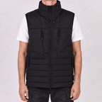 Stone Island Seamless Tunnel Nylon Down-TC Vest in Black