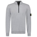 Stone Island Soft Cotton Quarter Zip Sweatshirt Grey