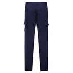 Stone Island Anama Cotton Cargo Trousers in Navy