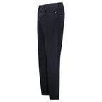 Stone Island Blue Rinsed Buttoned Indigo Denim Jeans Black