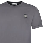 Stone Island Compass Logo Short-Sleeve T-Shirt Lead Grey