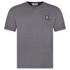 Stone Island Compass Logo Short-Sleeve T-Shirt Lead Grey