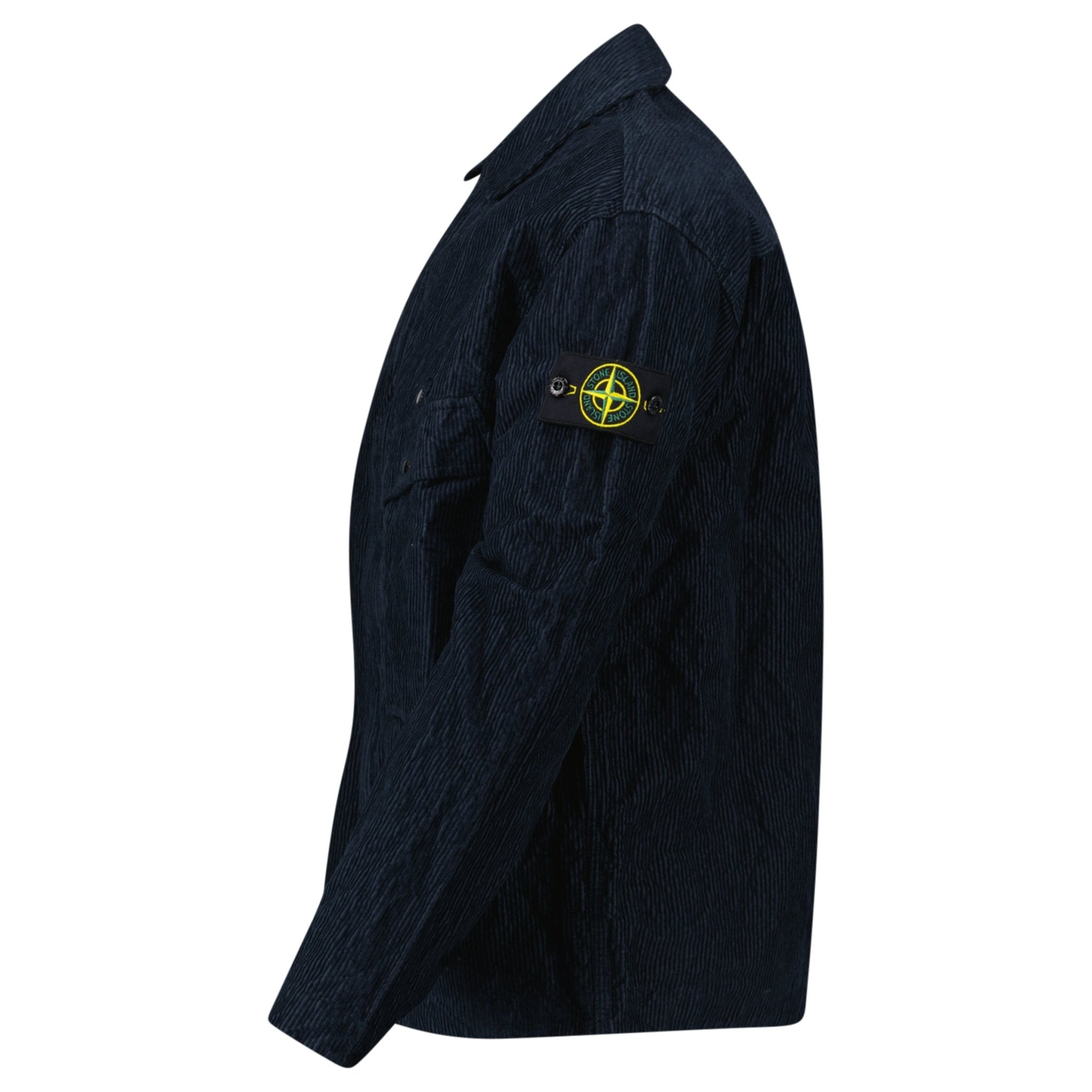 Stone Island Corduroy 500 TC Overshirt in Navy Blue
