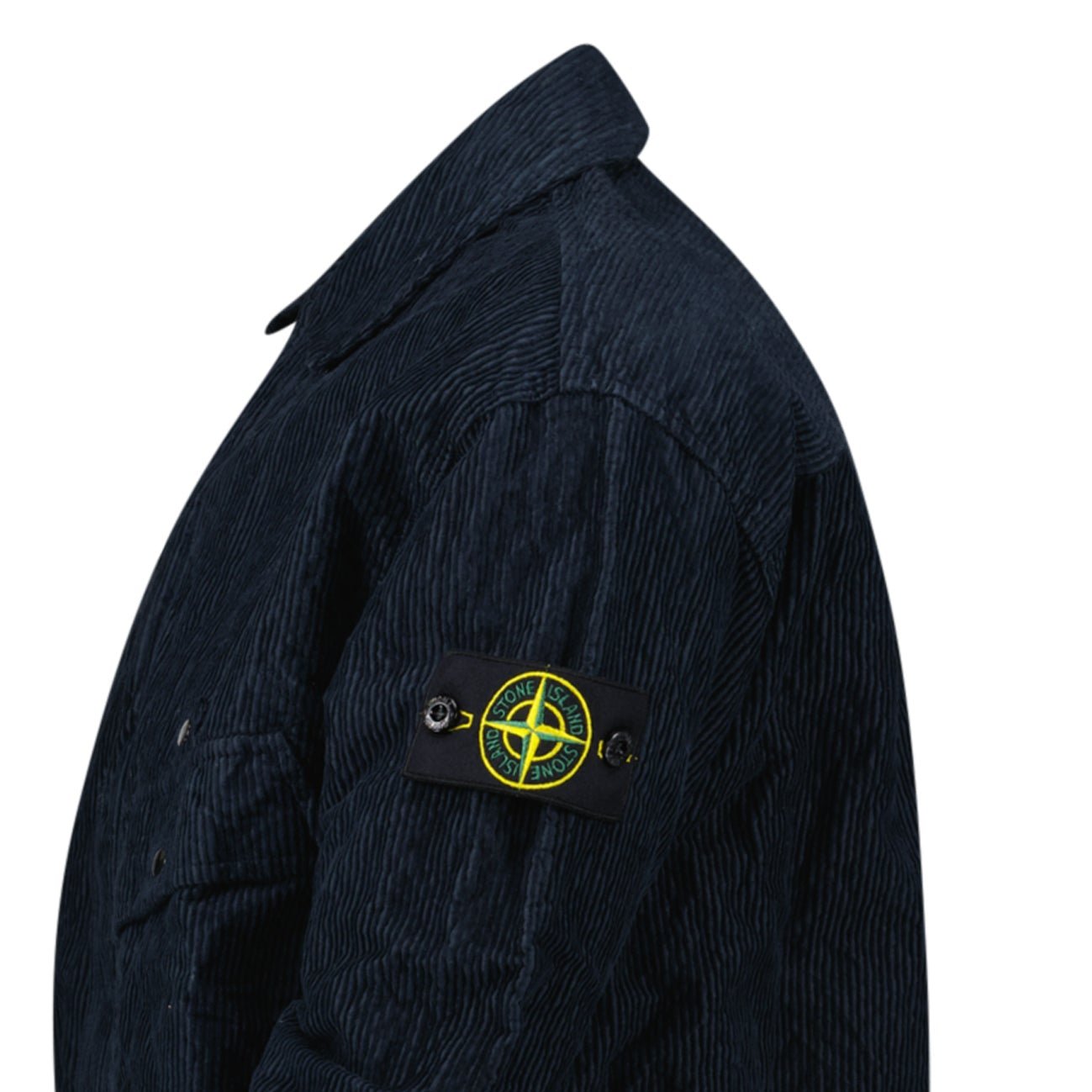 Stone Island Corduroy 500 TC Overshirt in Navy Blue
