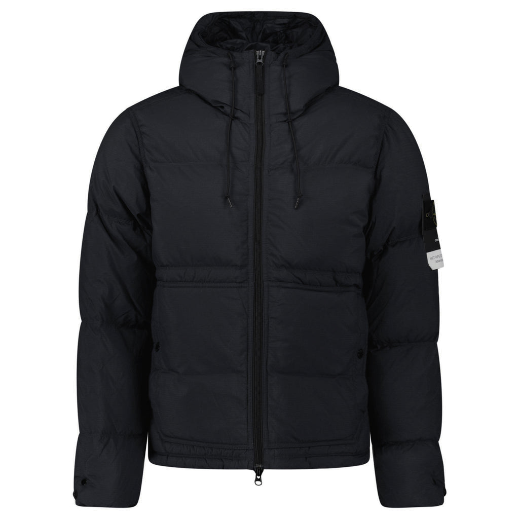 Stone Island Down Matte Ripstop Cordura® Advanced Fabric Parka in Black