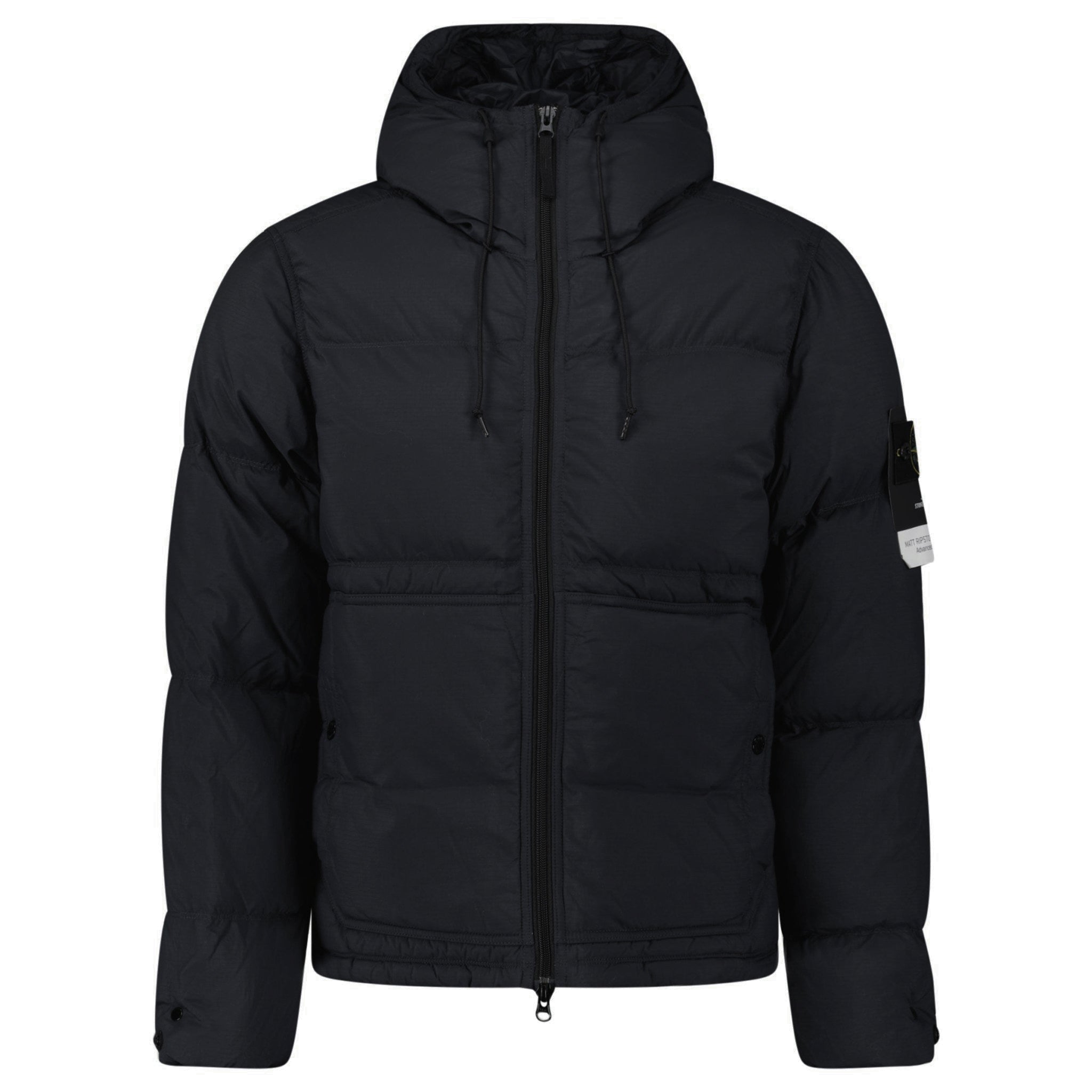 Stone Island Down Matte Ripstop Cordura® Advanced Fabric Parka in Black