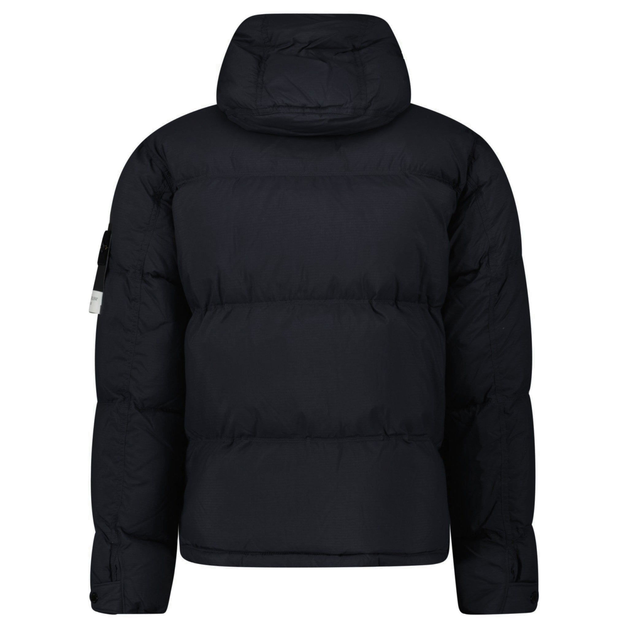 Stone Island Down Matte Ripstop Cordura® Advanced Fabric Parka in Black