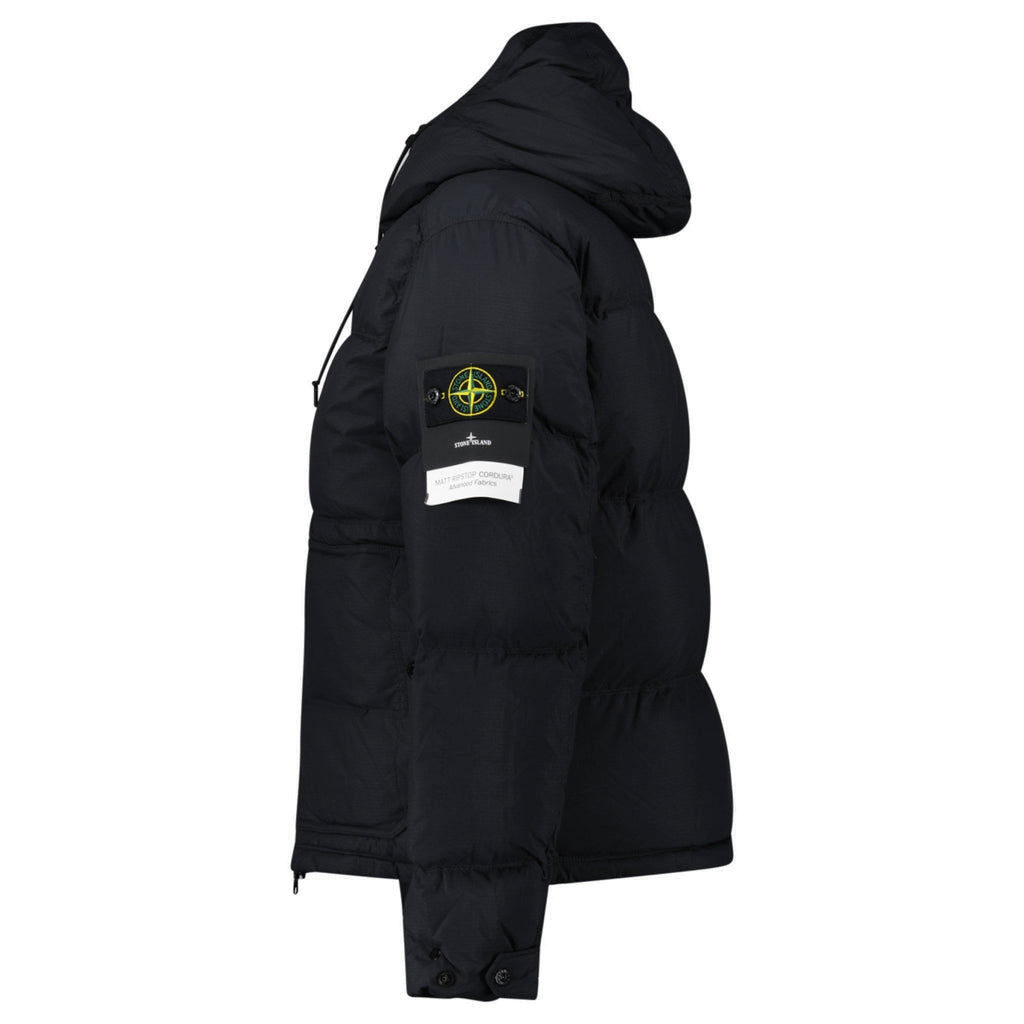 Stone Island Down Matte Ripstop Cordura® Advanced Fabric Parka in Black