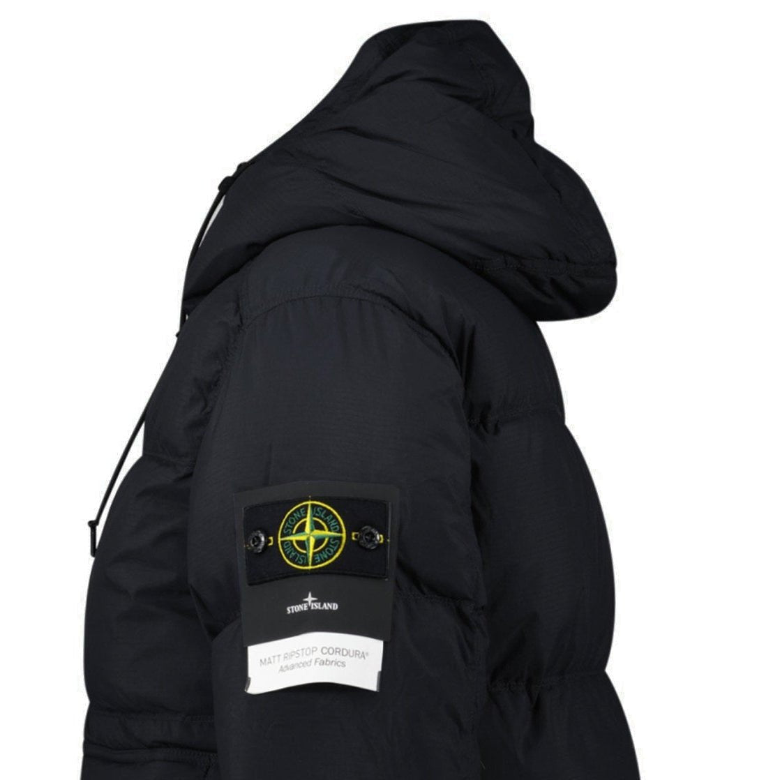 Stone Island Down Matte Ripstop Cordura® Advanced Fabric Parka in Black