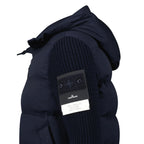 Stone Island Ghost Padded Twill-Wool Jacket in Navy