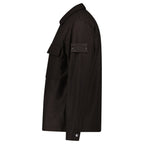 Stone Island Ghost Piece Virgin Wool-Blend Felt Overshirt in Dark Brown