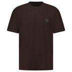 Stone Island Ghost Slim Fit T-Shirt in Cotton Jersey in Dark Brown