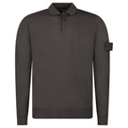 Stone Island Ghost Wool Polo-Shirt Dark Brown
