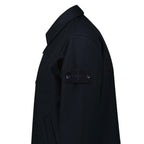 Stone Island Ghost Zip-Up Overshirt in Navy