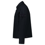 Stone Island Ghost Zip-Up Overshirt in Navy