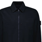 Stone Island Ghost Zip-Up Overshirt in Navy