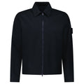 Stone Island Ghost Zip-Up Overshirt in Navy