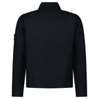Stone Island Ghost Zip-Up Overshirt in Navy