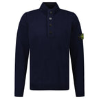 Stone Island Half-Zip Jumper in Navy