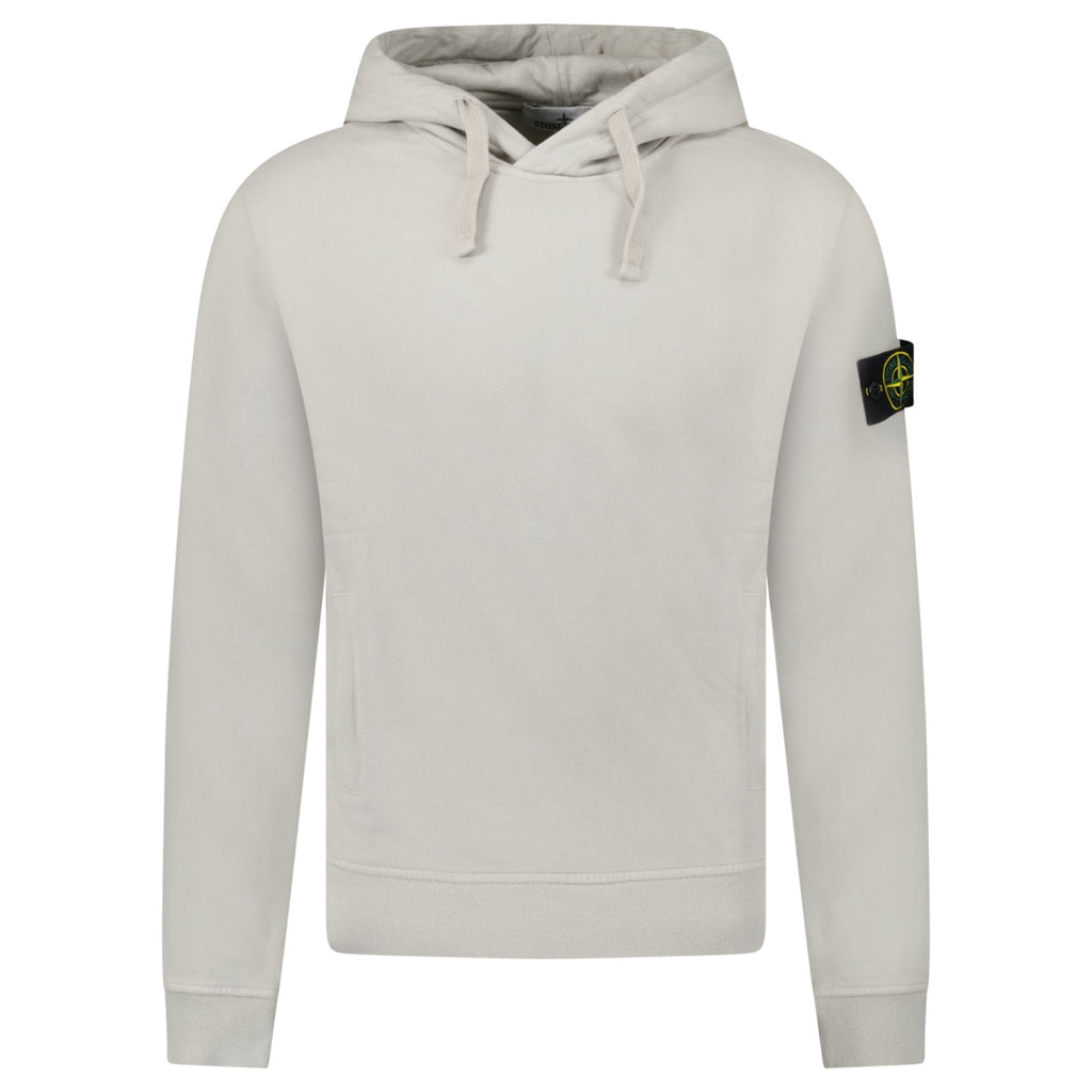 Stone Island Hooded Sweatshirt in Pearly Grey