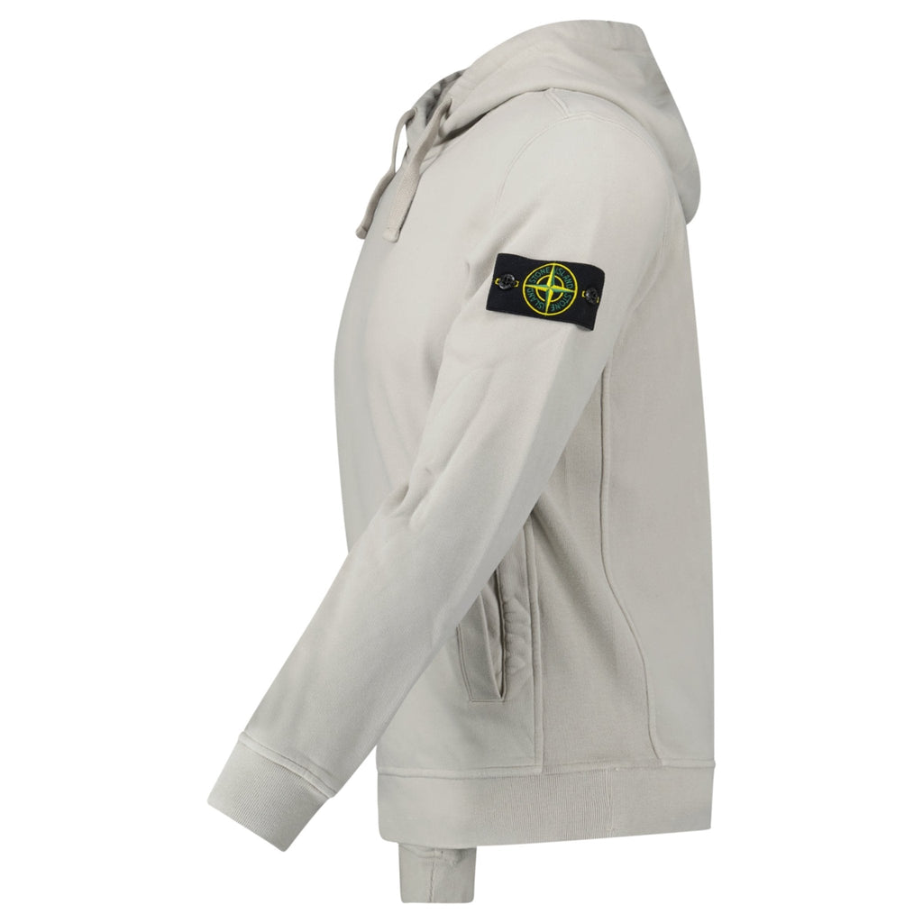 Stone Island Hooded Sweatshirt in Pearly Grey