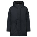 Stone Island Micro Twill Long Parka in Black