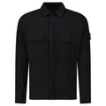 Stone Island Organic Cotton Ripstop Overshirt in Black
