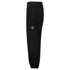 Stone Island Organic Panama Cotton 'Old' Effect Cargo Black