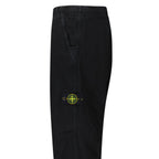 Stone Island Organic Panama Cotton 'Old' Effect Cargo Black