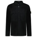 Stone Island Panama Cotton Overshirt in Black