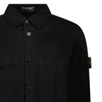 Stone Island Panama Cotton Overshirt in Black